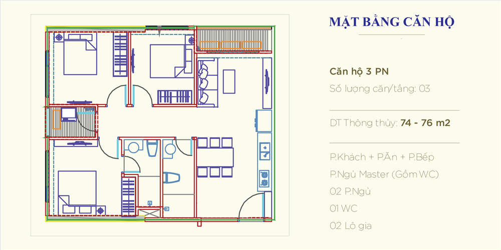 CĂN HỘ 03PN