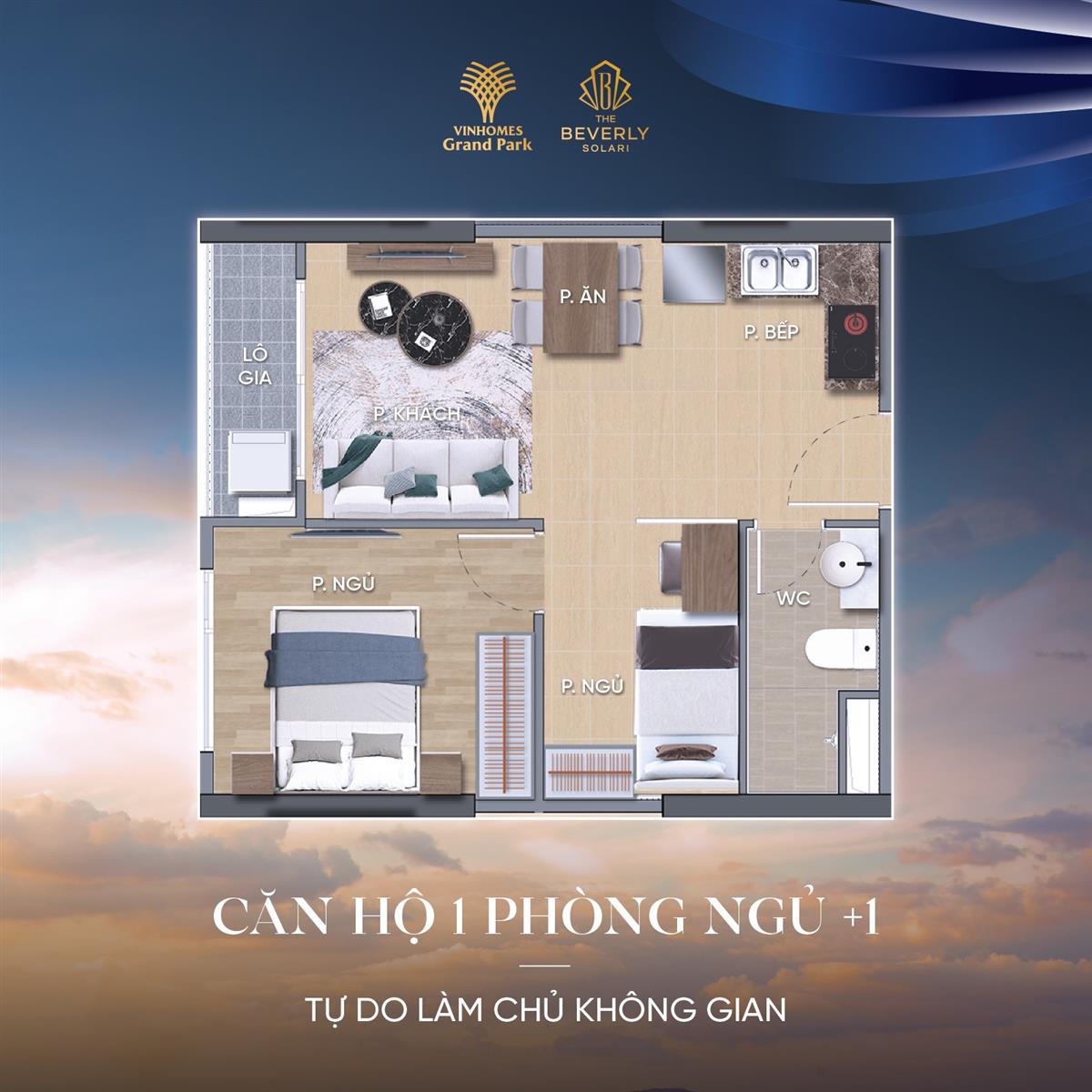 CĂN HỘ 01PN+1